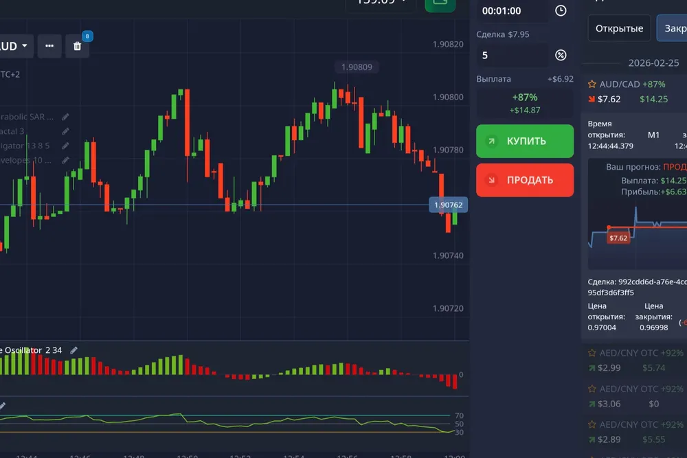 интерфейс торговой платформы